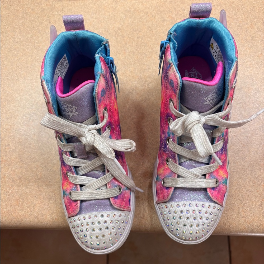 Skechers Colorful Kids High-Top Sneakers Size 3